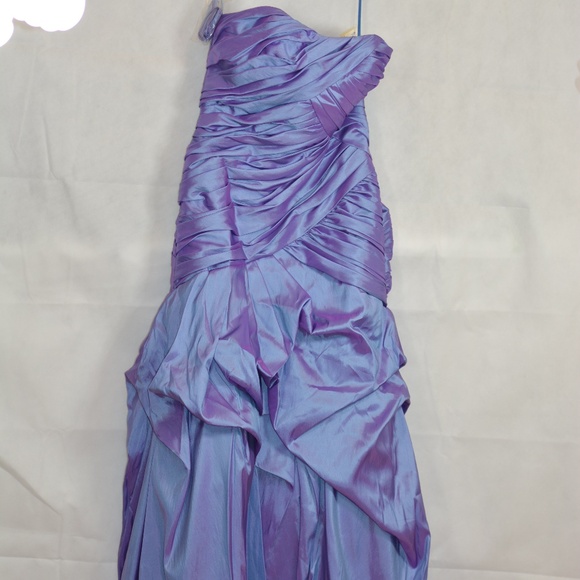 Rouched Purple Prom Dress SZ 16 Symphony of Venus - Picture 2 of 11